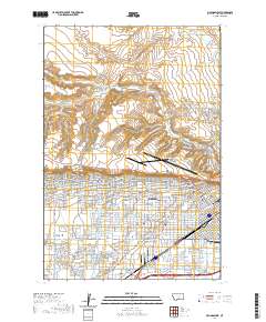 Billings West 2020 topographic map thumbnail