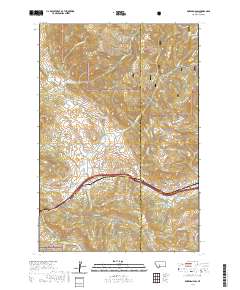 Bozeman Pass 2020 topographic map thumbnail