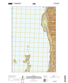 Bull Island 2020 topographic map thumbnail