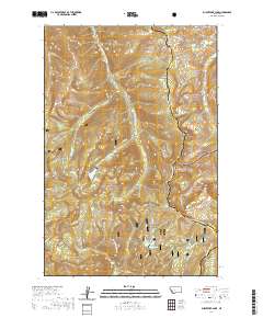 Burnt Fork Lake 2020 topographic map thumbnail