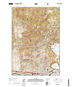 Butte North 2020 topographic map thumbnail
