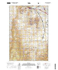 Butte South 2020 topographic map thumbnail