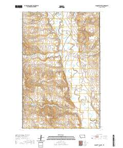 Cabarett Coulee 2020 topographic map thumbnail
