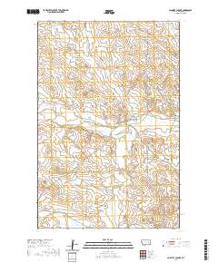 Calamity Coulee 2020 topographic map thumbnail