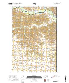 Carter Coulee 2020 topographic map thumbnail