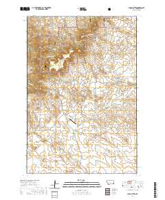 Chalk Buttes 2020 topographic map thumbnail