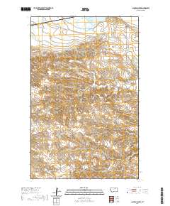 Clanton Coulee 2020 topographic map thumbnail