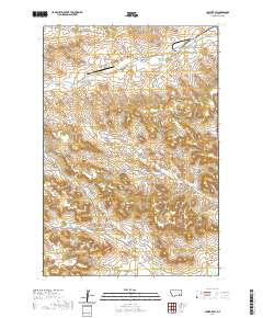 Colstrip SW 2020 topographic map thumbnail