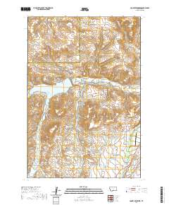 Cooney Reservoir 2020 topographic map thumbnail