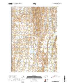 Cottonwood Reservoir 2020 topographic map thumbnail