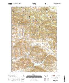 Coxcombe Butte 2020 topographic map thumbnail