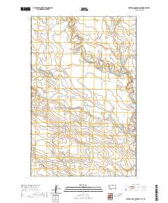Creedman Coulee East 2020 topographic map thumbnail