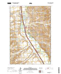 Crow Agency 2020 topographic map thumbnail
