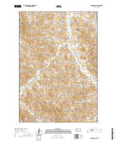 Crow Agency NE 2020 topographic map thumbnail
