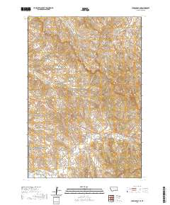 Crow Agency SE 2020 topographic map thumbnail