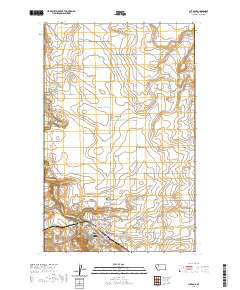 Cut Bank 2020 topographic map thumbnail