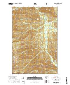 Danaher Mountain 2020 topographic map thumbnail
