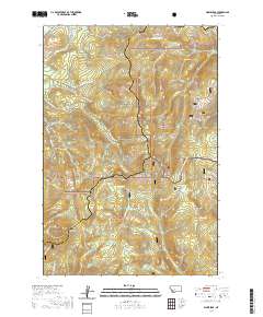 Dickie Peak 2020 topographic map thumbnail