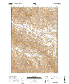 Dry Creek Butte 2020 topographic map thumbnail