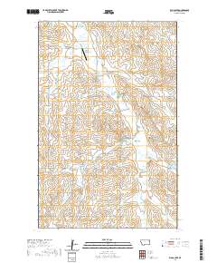 Elm Coulee 2020 topographic map thumbnail