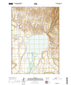 Ennis Lake 2020 topographic map thumbnail