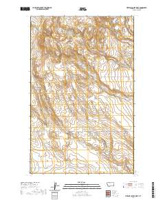 Fivemile Coulee West 2020 topographic map thumbnail