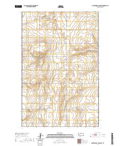 Fourteenmile Coulee NE 2020 topographic map thumbnail