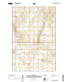 Fourteenmile Coulee SE 2020 topographic map thumbnail