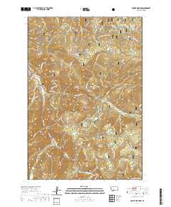 Garnet Mountain 2020 topographic map thumbnail