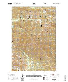 Gold Creek Peak 2020 topographic map thumbnail