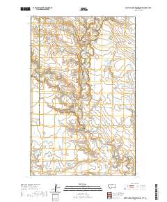 North Chinook Reservoir NW 2020 topographic map thumbnail