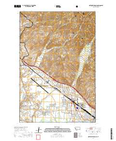 Northwest Missoula 2020 topographic map thumbnail