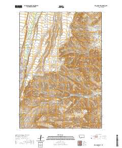Red Lodge East 2020 topographic map thumbnail