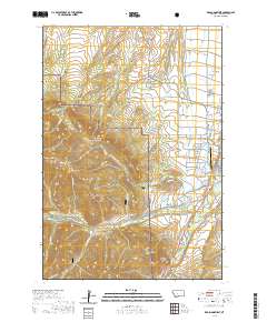 Red Lodge West 2020 topographic map thumbnail