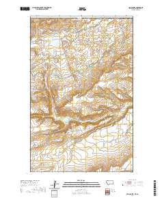 Hall Coulee 2020 topographic map thumbnail