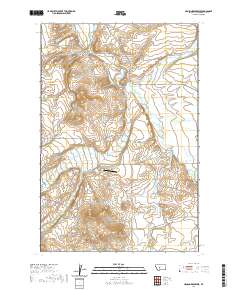Hanson Reservoir 2020 topographic map thumbnail