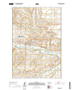 Harlowton 2020 topographic map thumbnail