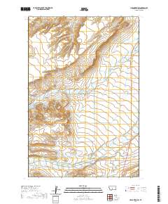 Harlowton SW 2020 topographic map thumbnail