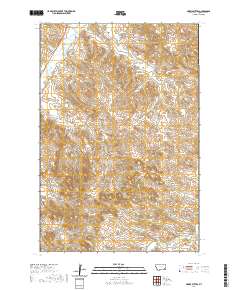 Harris Buttes 2020 topographic map thumbnail