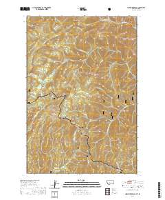 Horse Creek Pass 2020 topographic map thumbnail