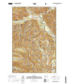 Huckleberry Mountain 2020 topographic map thumbnail