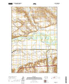 Hysham 2020 topographic map thumbnail