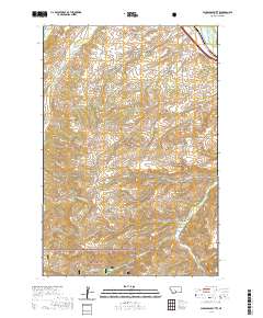 Packsaddle Butte 2020 topographic map thumbnail