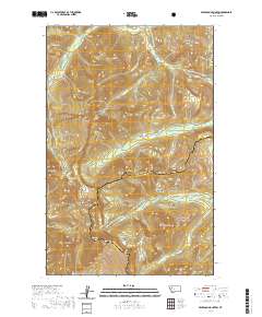 Pentagon Mountain 2020 topographic map thumbnail