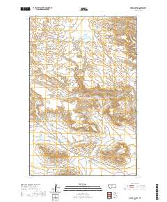Pigtail Coulee 2020 topographic map thumbnail