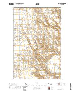 Porcupine Coulee 2020 topographic map thumbnail