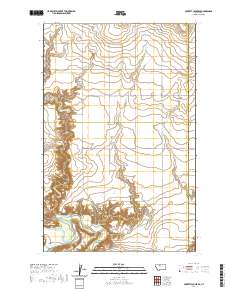 Poverty Coulee SE 2020 topographic map thumbnail