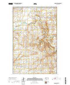 Landslide Butte 2020 topographic map thumbnail