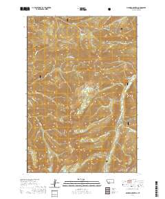 Manhead Mountain 2020 topographic map thumbnail