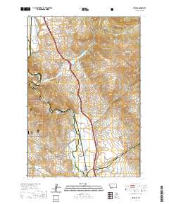 Melrose 2020 topographic map thumbnail